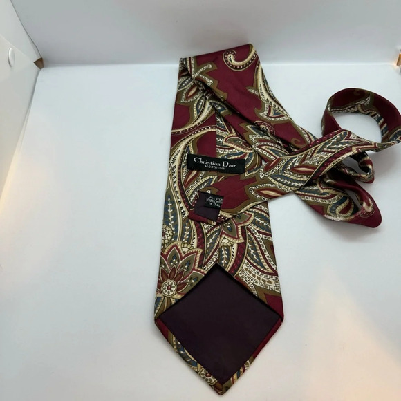 Lot of 5 Designer Tie Boss Dior, Oscar Dela  Renta, Canali, Chaps-Ralph Lauren - Picture 7 of 11